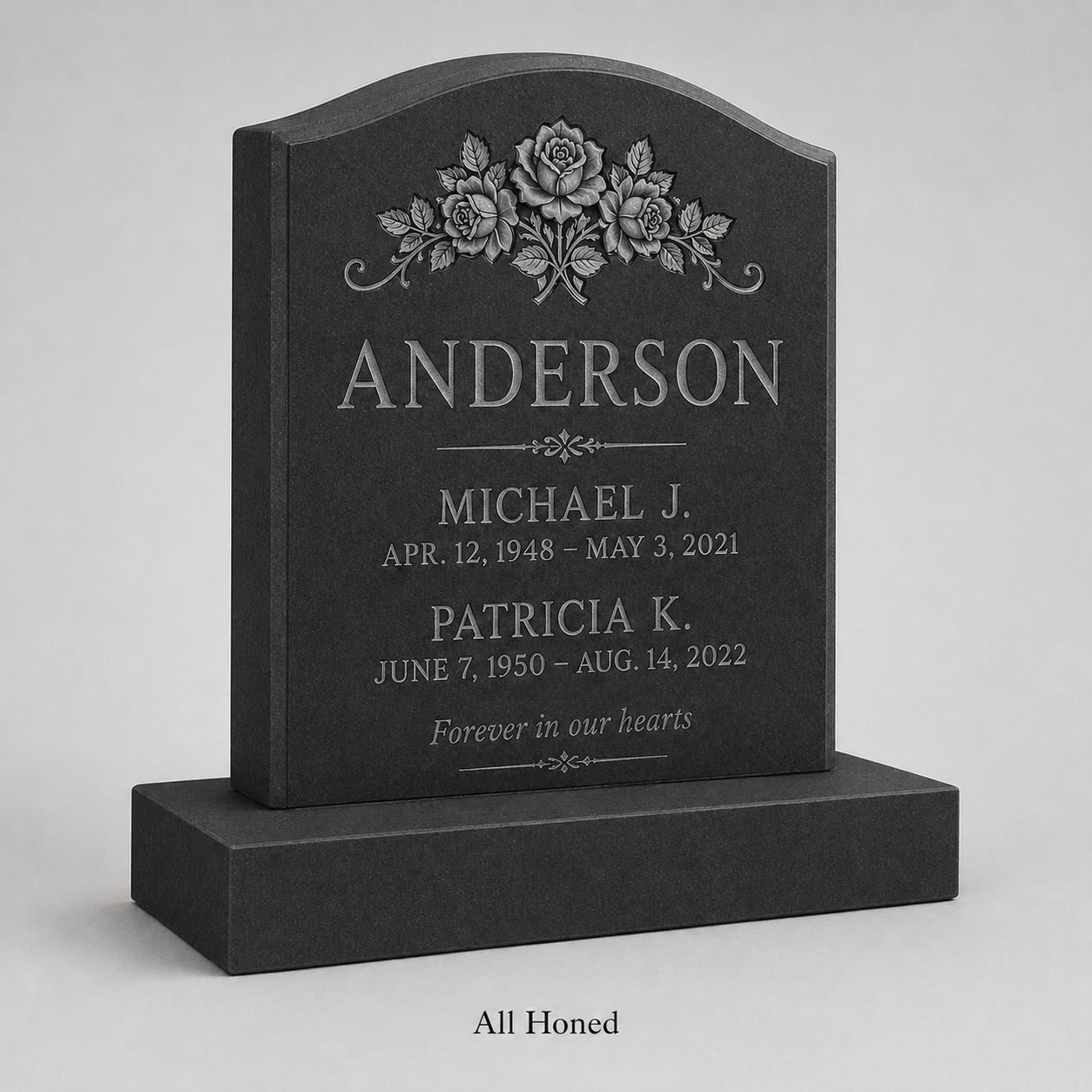 granite Headstone Design hand-carved by Etching Design Guide in NJ — image 3