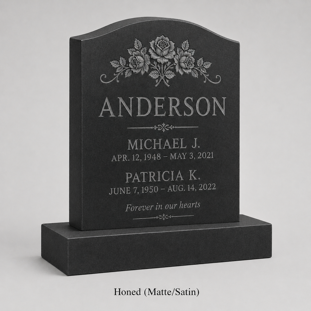 granite Headstone Design hand-carved by Etching Design Guide in NJ — image 4