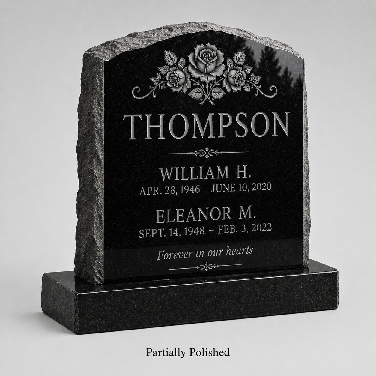 granite Headstone Design hand-carved by Etching Design Guide in NJ — image 5