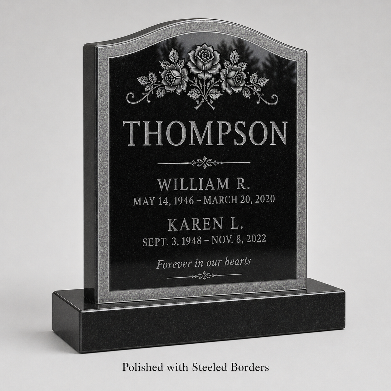 granite Headstone Design hand-carved by Etching Design Guide in NJ — image 2