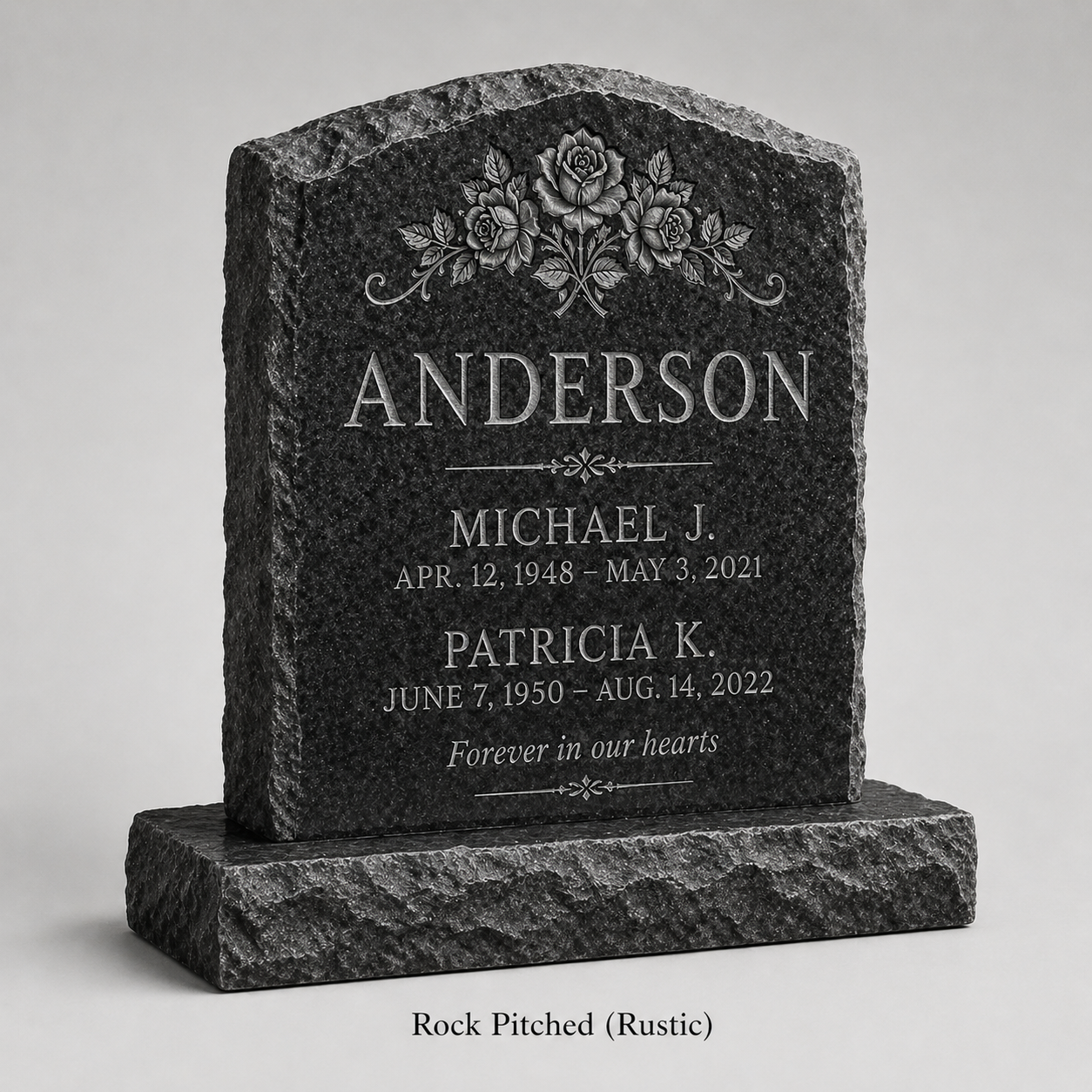 granite Headstone Design hand-carved by Etching Design Guide in NJ — image 3
