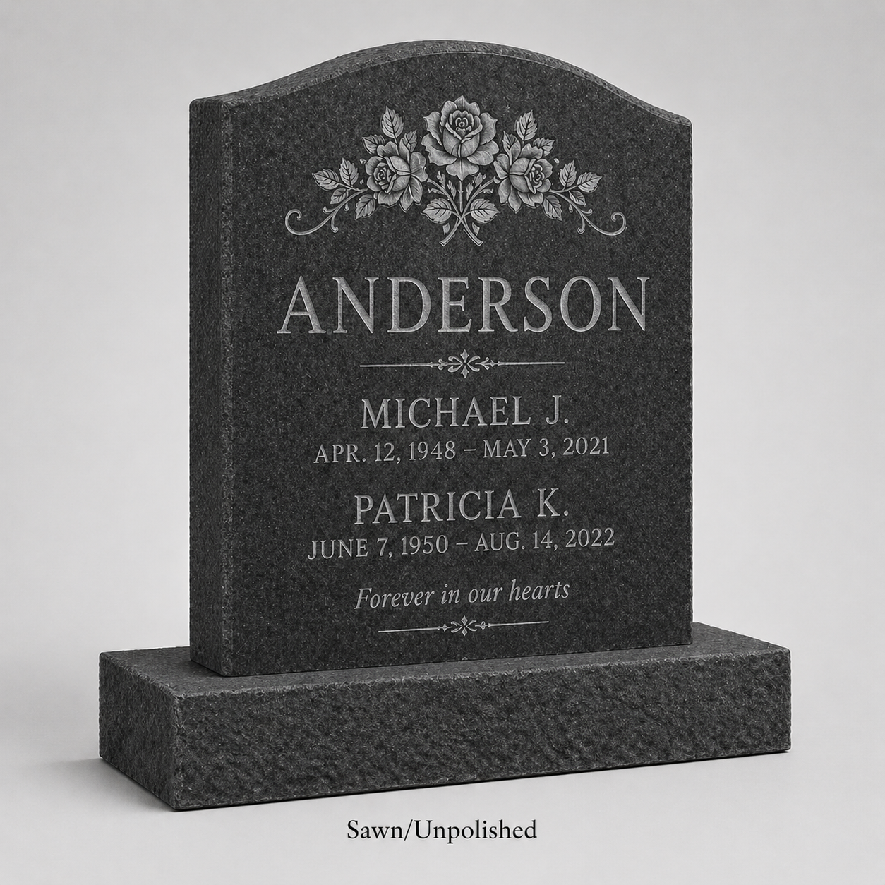 granite Headstone Design hand-carved by Etching Design Guide in NJ — image 4